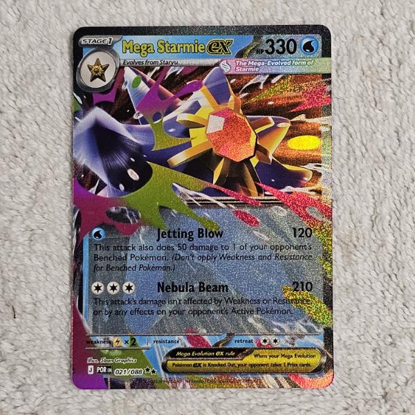 Pokémon TCG: Mega Starmie ex Holo Rare 021/088