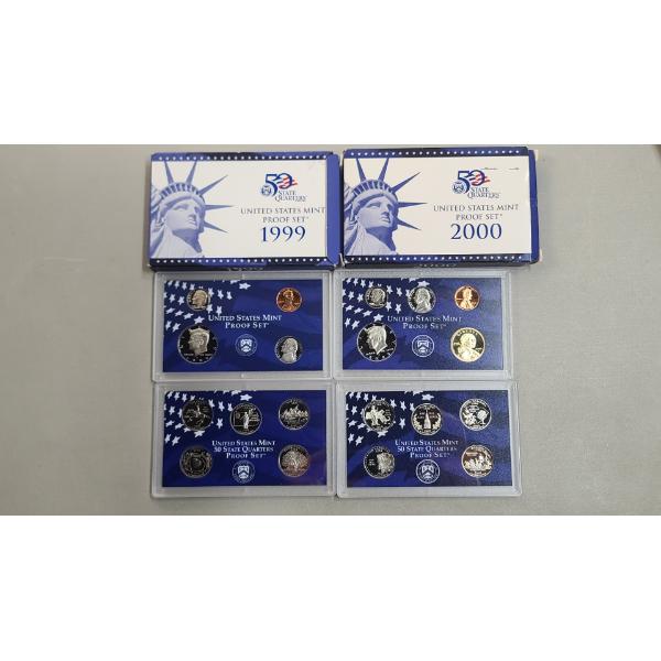 (2) United States Mint Proof Coin Sets - 1999, 2000