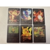 Image 1 : 6 - 1995 - 1999 Pokemon Black Gold Foil Special Edition Trading Cards - All Mint Condition