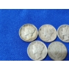 Image 2 : x4 U.S. 90% Silver Mercury Dimes and Canada 80% Silver Dime