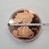 Image 3 : Walking Liberty Design 5 AVDP Ounce .999 Fine Copper Round - in Capsule