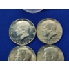 Image 3 : x4 Assorted Years Kennedy Half Dollars 40% Silver FV $2.00 and Coin Tube