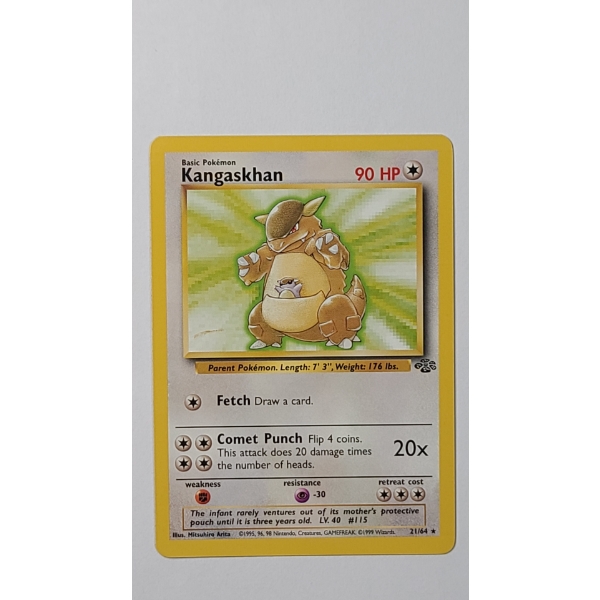 1999 Kangaskhan #21/64 (Non-Holo) Rare Pokemon Trading Card From The Jungle Set - Near Mint