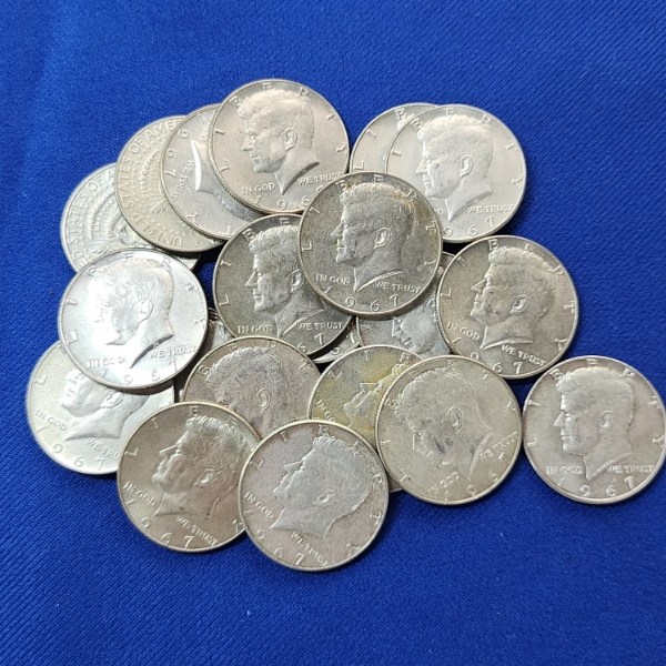 x20 40% Silver U.S. Kennedy Half Dollars - FV: $10.00