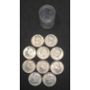 Image 1 : (10) 1966 40% Silver Kennedy Half Dollars In Coin Holder - Face Value: $5.00