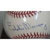 Image 2 : Eddie Murray Baltimore Orioles Autographed Baseball & 1989 Donruss Baseball Card In Display Stand 