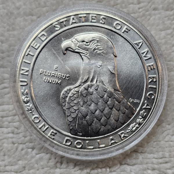 1983 P Philadelphia Mint Los Angeles XXIII Olympiad Discus Thrower 90% Silver Dollar Coin