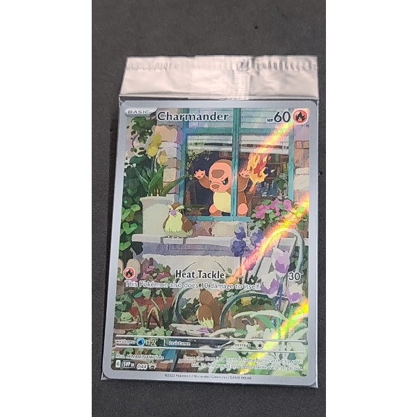 Sealed 2023 Charmander G SVP EN 044 Black Star Promo Holo Pokémon Trading Card
