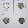 Image 6 : x15 Assorted Years United States 90% Silver Mercury Dimes - Face Value: $1.50