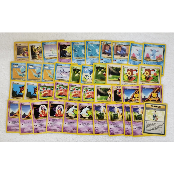 Large Collection of 41 Assorted Vintage Pokemon Trading Cards ~ All in Near Mint Condition!