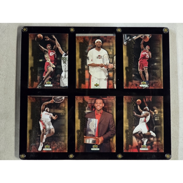 LeBron James Upper Deck Freshman Season 6 Card Set - 76, 63, 79, 57, 90, 75