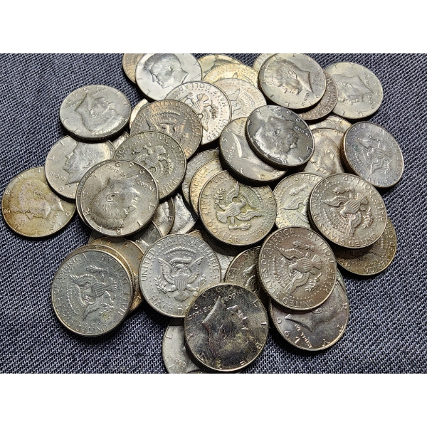 10 Assorted 40% Silver Kennedy Half Dollars - $5 Face Value 