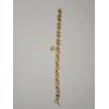 Image 1 : 14K Yellow Gold Nugget Bracelet (Damaged) - Weight: 19g