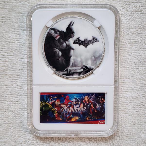 Make America Great Again Batman Arkham City Challenge Coin in Slab Protector With Avengers Tag