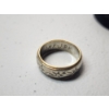 Image 4 : Vintage Keepsake 14K Two-Tone Gold Engraved Wedding Ring - Size 8 - Total Weight: 7.0g