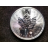 Image 1 : 2017 Canadian 9999 Fine Silver 1 Oz Maple Leaf Bullion Round 
