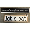 Image 1 : (2) Kitchen Wall Hanging Decor Signs - 36" x 6" & 28" x 8"