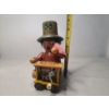 Image 10 : German Schneeberger Snuff Wooden Steinbach Volkskunst Music Box - Still Plays - Missing Bottom