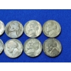 Image 3 : x10 Assorted Years Jefferson Wartime Nickels FV: $0.50