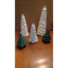 Image 1 : PICKUP IN CANTON - NICE SELECTION OF 5 PORCELAIN CHRISTMAS TREES - TALLEST 9 3.4"  iNCL S&P SHAKERS