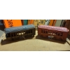 Image 1 : Set Of 2 Cast Iron Train Cars As Shown 8 " Each