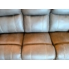 Image 2 : Excellent Soft Leather Reclining Sofa 80"x35"