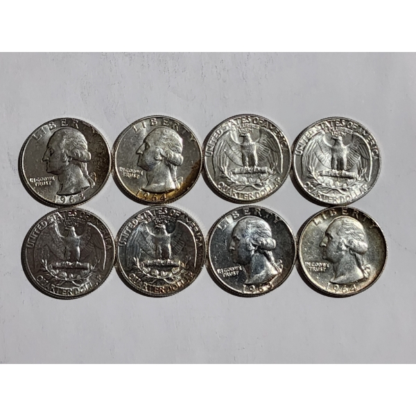 $2.00 Face Value in 90% Silver Quarters - Great Condition