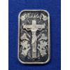 Image 2 : 1 oz .999 Fine Silver Art Bar - Easter Crucifixion Cross of Jesus