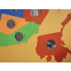 Image 3 : First State Quarters of the United States Collector's Map - Face Value: $12.50