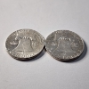 Image 2 : Two Assorted United States 90% Silver Franklin Half Dollars ~ $1.00 Face Value