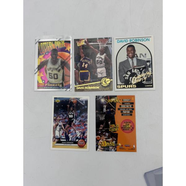 Lot of (5) David Robinson Basketball Cards