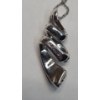 Image 5 : Beautiful Sterling Silver 18" Necklace With Spiral Pendant - Weight: 4.3g