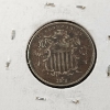 Image 6 : 1868 United States Shield Nickel ~ Early 5 Cent Coin in Good Condition!