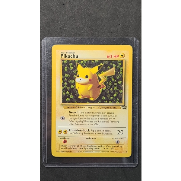 1999 Pokémon "Ivy" Pikachu Wizards Of The Coast Black Star Promo Card 
