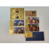 Image 1 : x7 Assorted Harry Potter 24K Gold Foil Banknotes Set w/ CoA