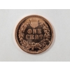 Image 4 : 1877 Indian Head Penny DESIGN One AVDP Ounce .999 Copper Round - ONE OUNCE OF COPPER!