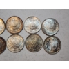 Image 4 : x12 German Empire 1/2 Mark Silver Coins .900 Silver 