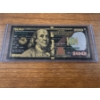 Image 1 : Ben Franklin $100 Collector Gold Foil .999999 - 24K Gold Note In Protective Holder - Mint Condition