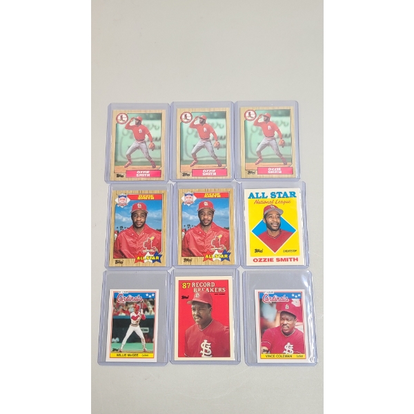 Assorted Tiffany Topps Cardinals Baseball Cards 