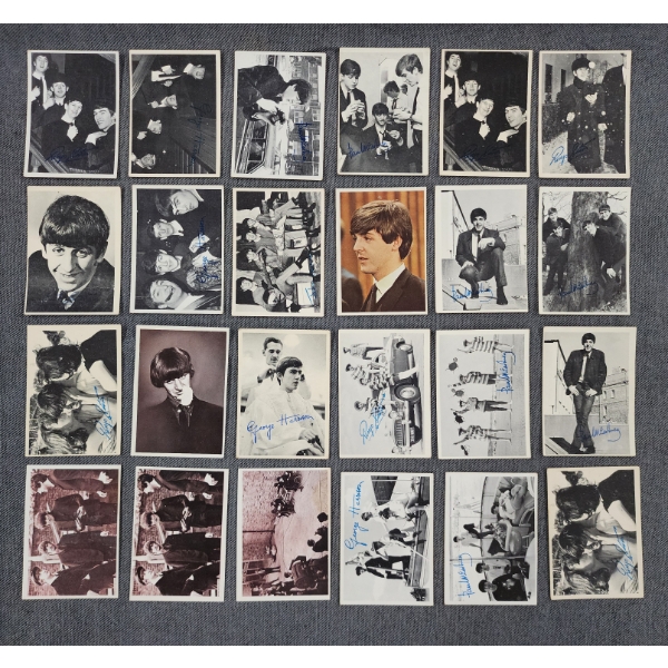 24 Assorted 1960's Beatles Trading Cards ~ Mostly Topps Trading Cards ~ Assorted Series & Conditions