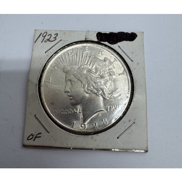 1923 United States Silver Peace Dollar- 90% Silver- Beautiful Condition!