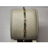 Image 1 : Vintage-Style 14K Yellow Gold Adjustable Emerald Link 9" Bracelet - TW: 6.3g