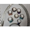 Image 5 : Assorted Sterling Silver Jewelry: Bracelets, Necklace, Rings