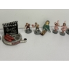 Image 3 : Tiny Wizard of Oz Figurines - Dorothy - Tin Man - Emerald City Soldier - Movie Reel - Toto in Basket