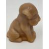 Image 2 : Adorable Degenhart Vintage Glass Dog Figurine -Peach Slag