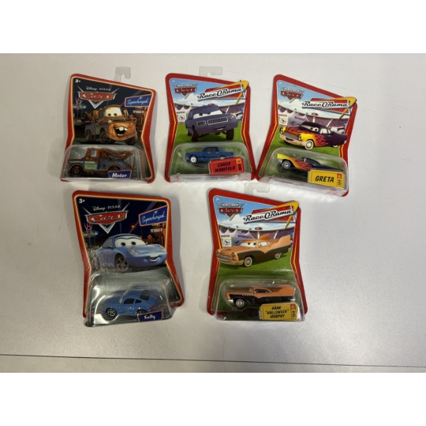 5 Cars movie Toy Cars - Greta - Chuck Manifold - Hank "Halloween" Murphy