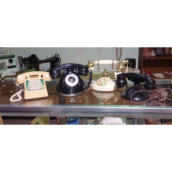 Group Of 4 Vintage Phones As Shown - See Pics