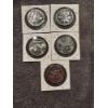 Image 3 : 5 - United States Silver Half Dollar - High Grade Coins - $2.50 Face value