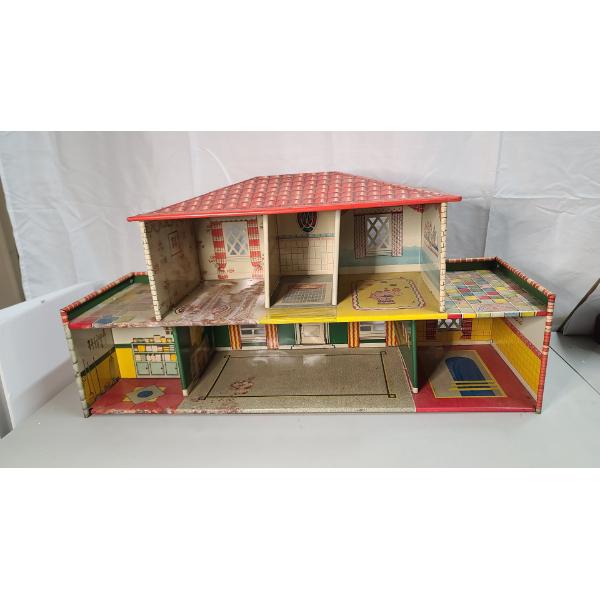 Vintage T. Cohn Tin Litho Dollhouse