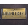 Image 1 : Incredible Vintage Willie Wonka Movie Golden Ticket In Protective Holder - Great Opportunity!!